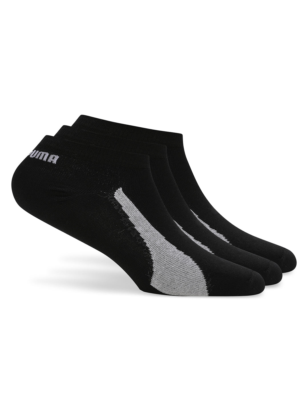 Puma Unisex Black Sneaker Socks Pack of 3