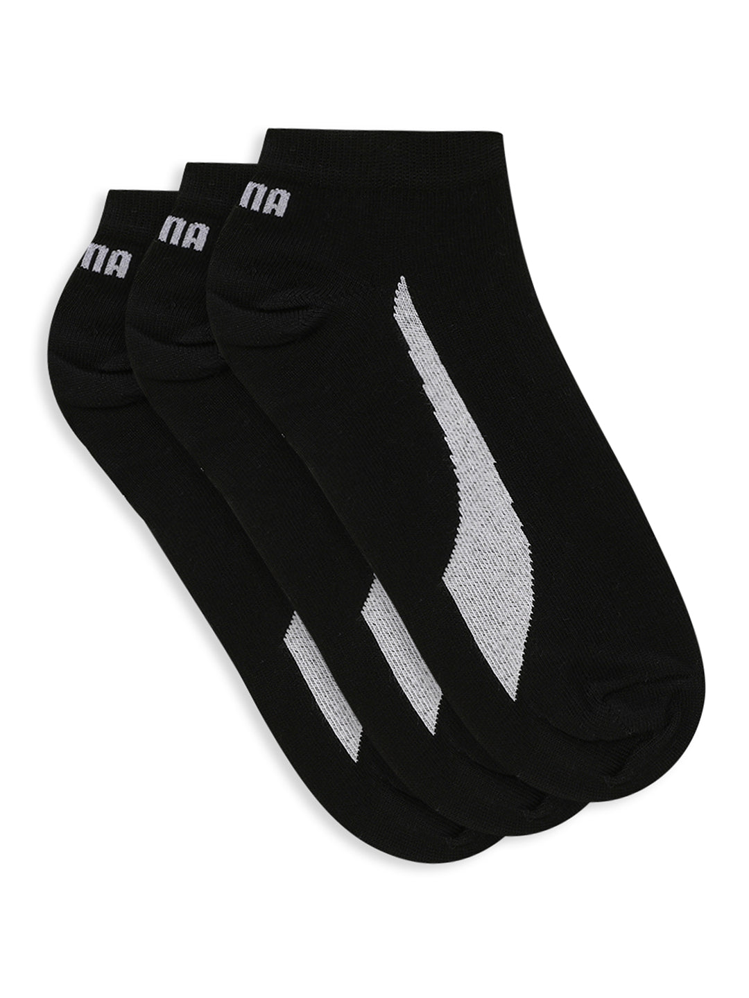 Puma Unisex Black Sneaker Socks Pack of 3