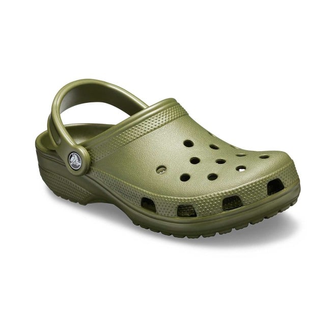 Men Army Green Casual Clogs