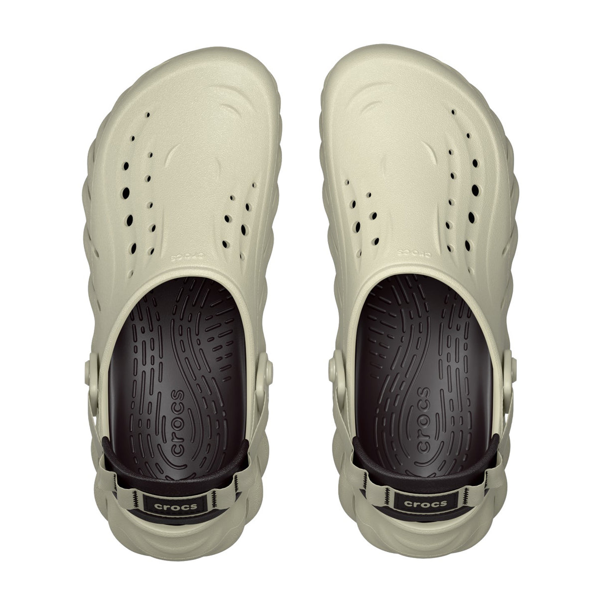 Echo Bone/Black Unisex Clog