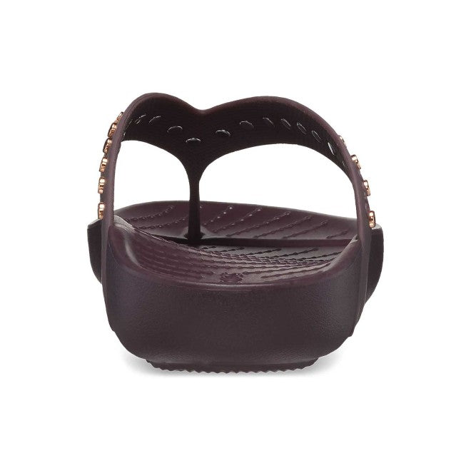 Women Dark Cherry Casual Slippers