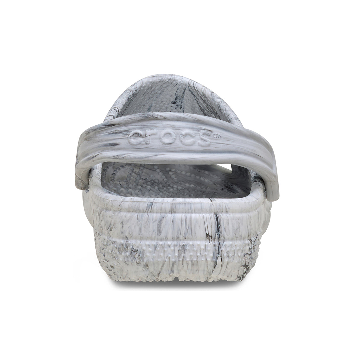 Classic Watercolor Marbled Grey Swirl Unisex Clog