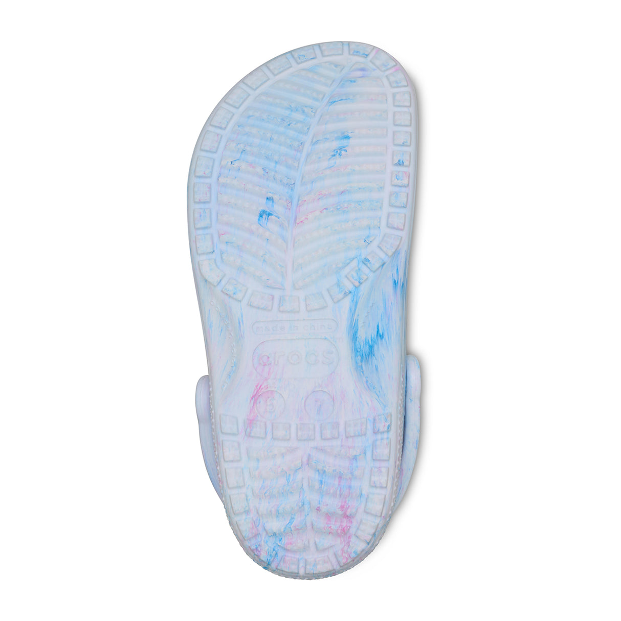Classic Watercolor Marbled Oxygen Swirl Unisex Clog