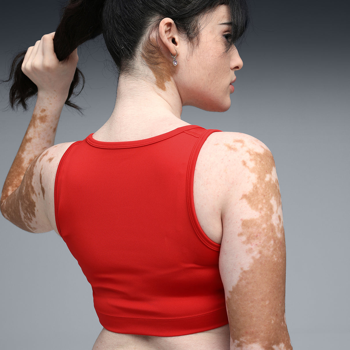 Puma Women Red W Cross The Line Crop Top 3.0 Apparels