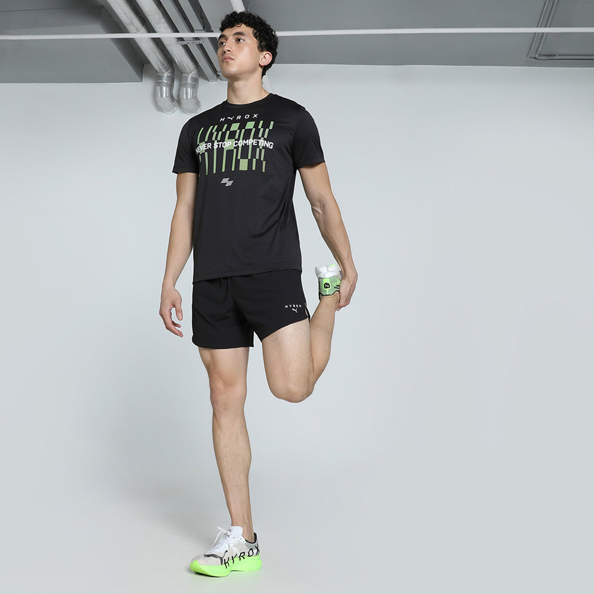 Puma Men Black M Puma X Hyrox Tad Tee Apparels