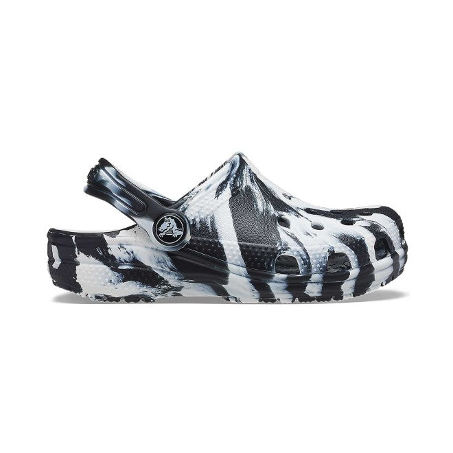 Kids-Boys Black-White Casual Clogs