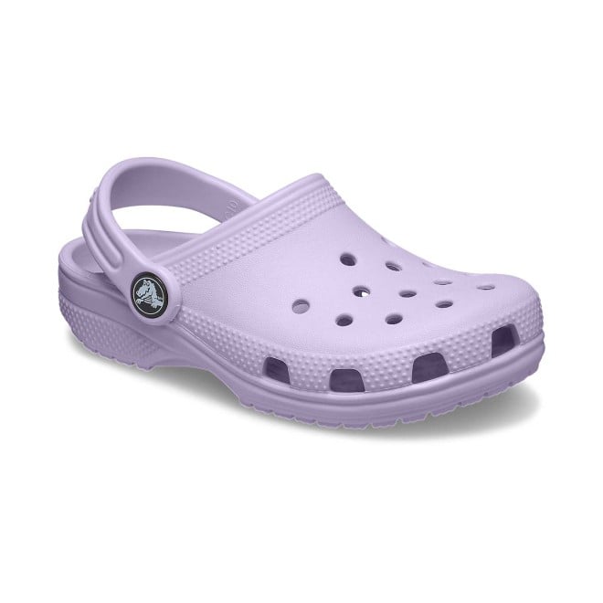 Kids-Girls Lavender Casual Clogs