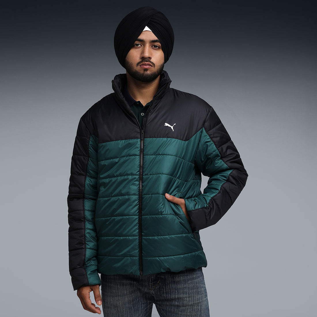 Puma Men Green Casual Jackets