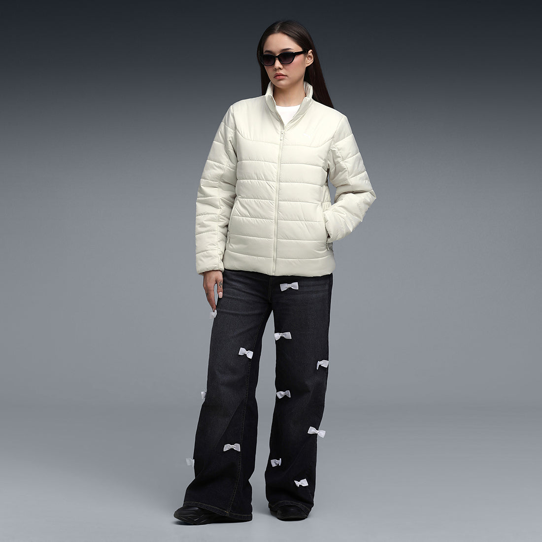 Puma Women White Casual Jackets