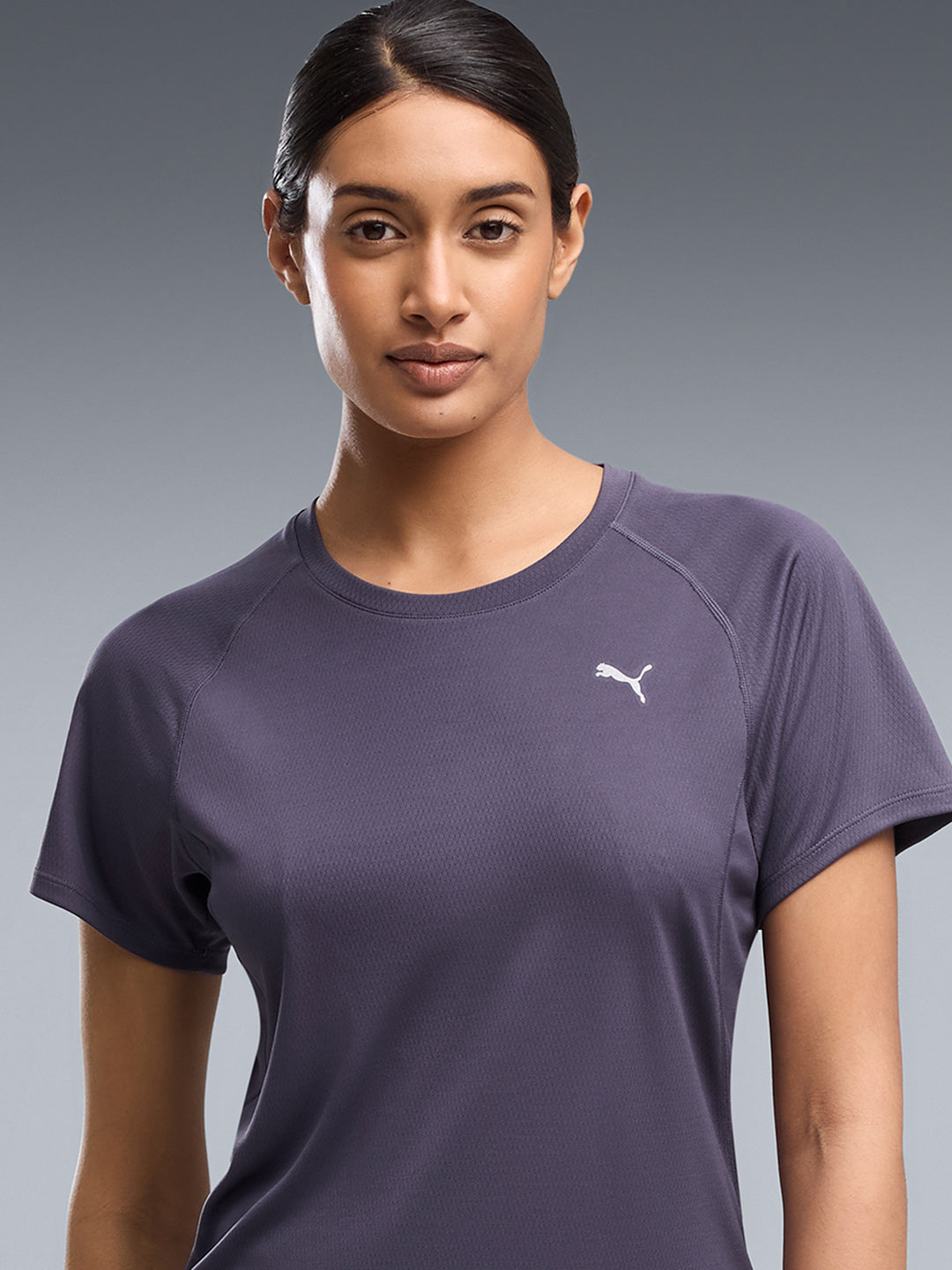W RUN VELOCITY TEE (POLY)