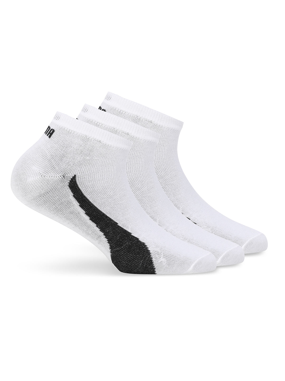 Puma Unisex White Sneaker Socks Pack of 3