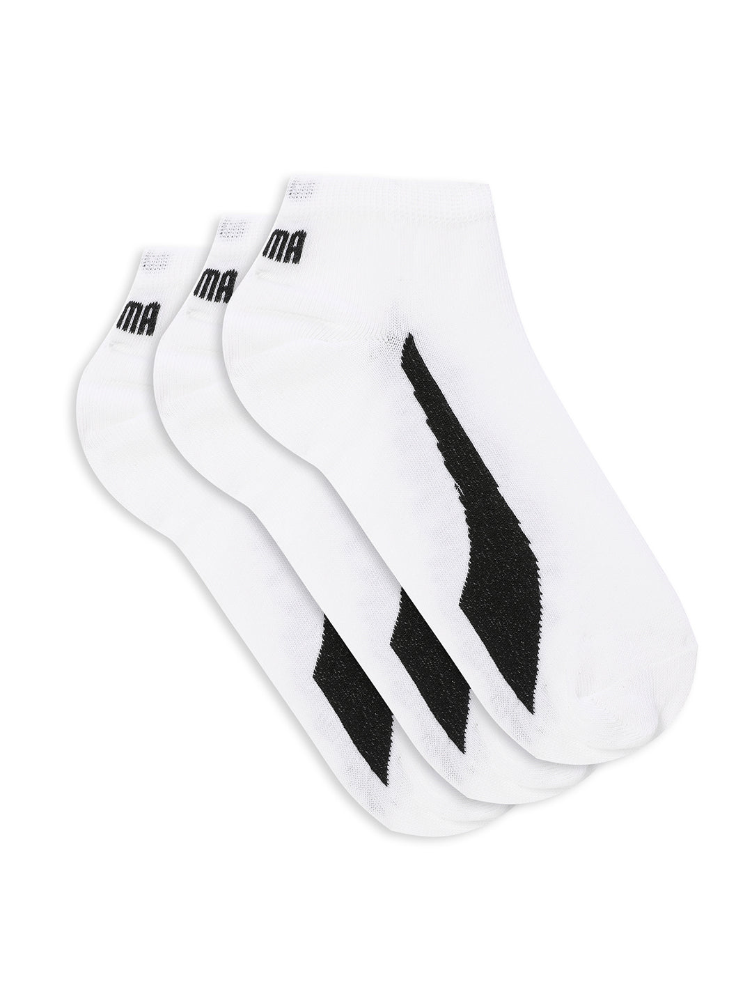 Puma Unisex White Sneaker Socks Pack of 3