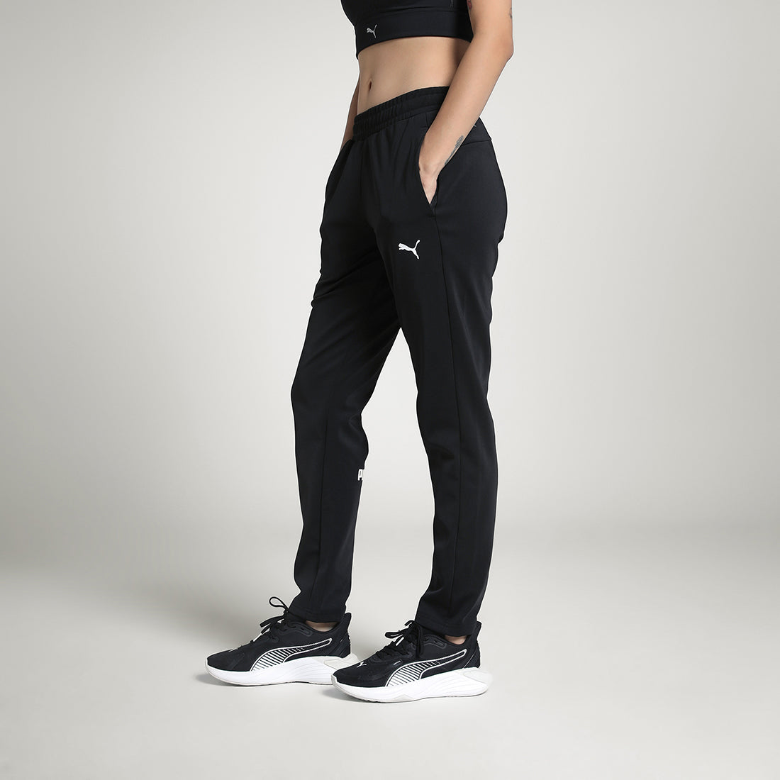Puma Women Black Active Wear Track Pants