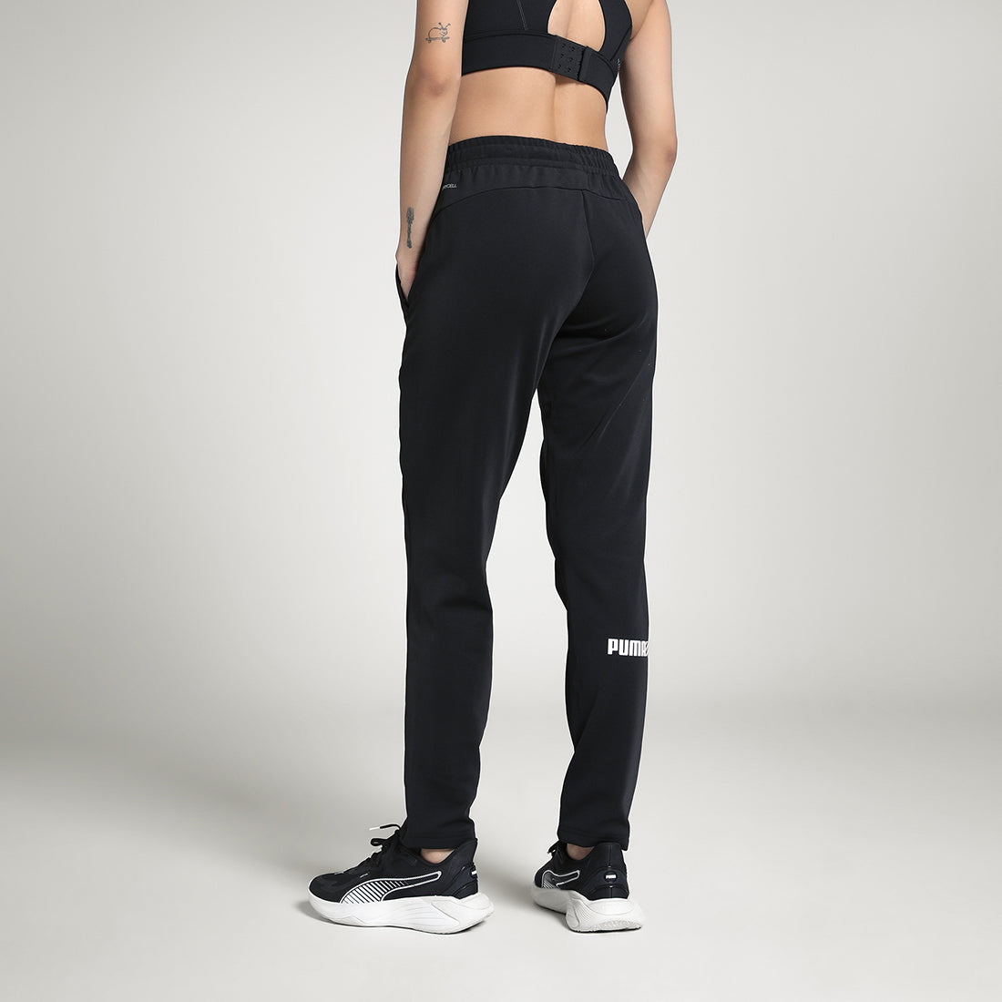 Puma Women Black Active Wear Track Pants