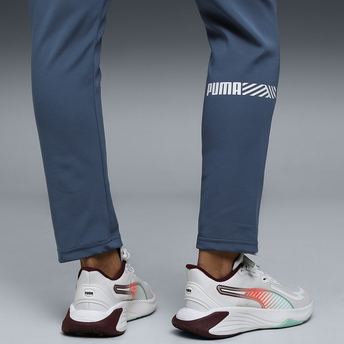 Puma Women Blue-Navy Active Wear Track Pants