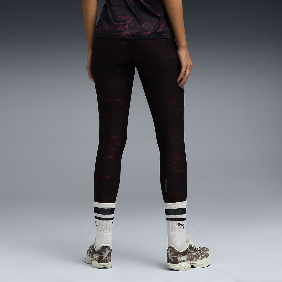 Puma Women Black Active Wear Leggings & Tights