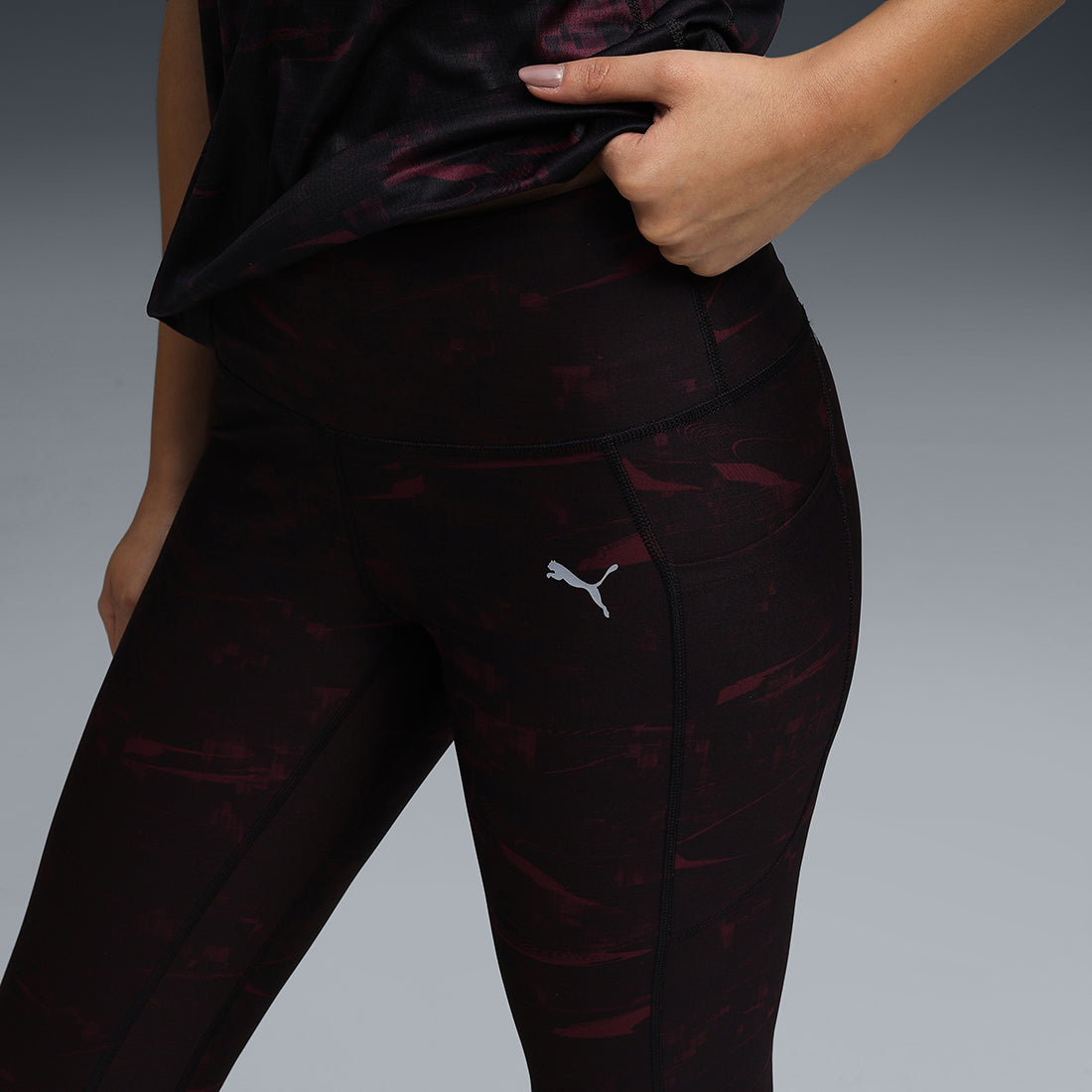 Puma Women Black Active Wear Leggings & Tights