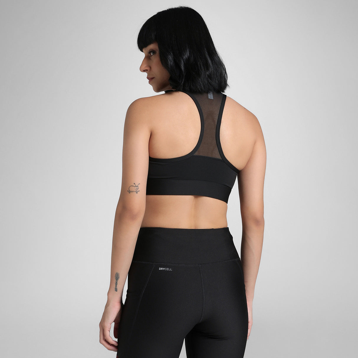 Puma Women Black Front Zip Bra