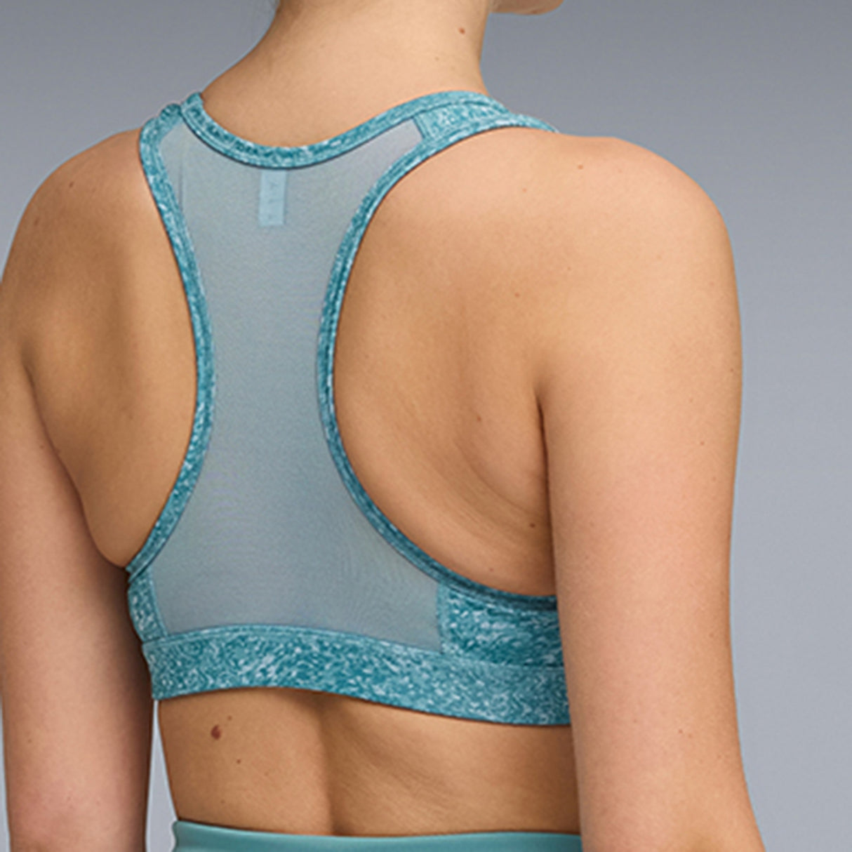 Puma Women Blue 4Keeps Bra - Padded - Pebble Print