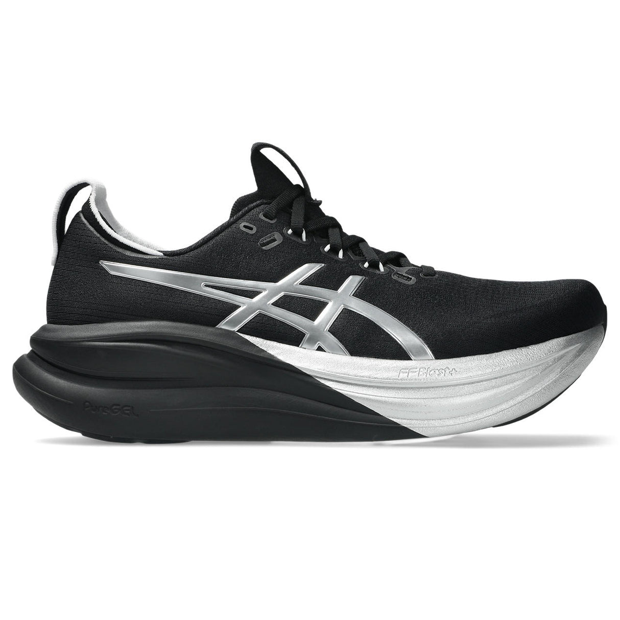 Asics Men Black Gel-Nimbus 28 Platinum