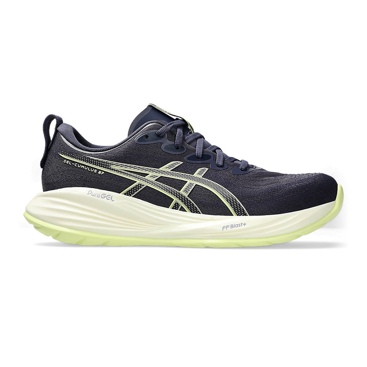 Asics Men Blue-yellow GEL-CUMULUS 27 Shoes