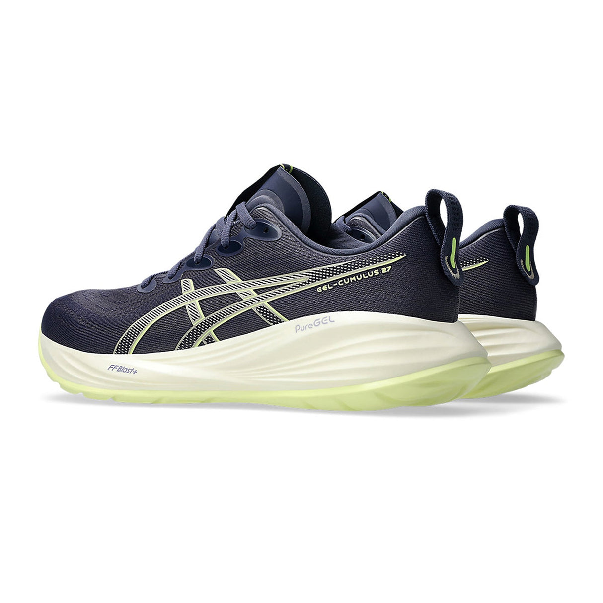 Asics Men Blue-yellow GEL-CUMULUS 27 Shoes
