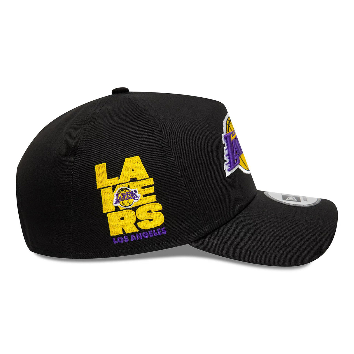 LA LAKERS NBA PATCH BLACK 9FORTY A-FRAME ADJUSTABLE CAP