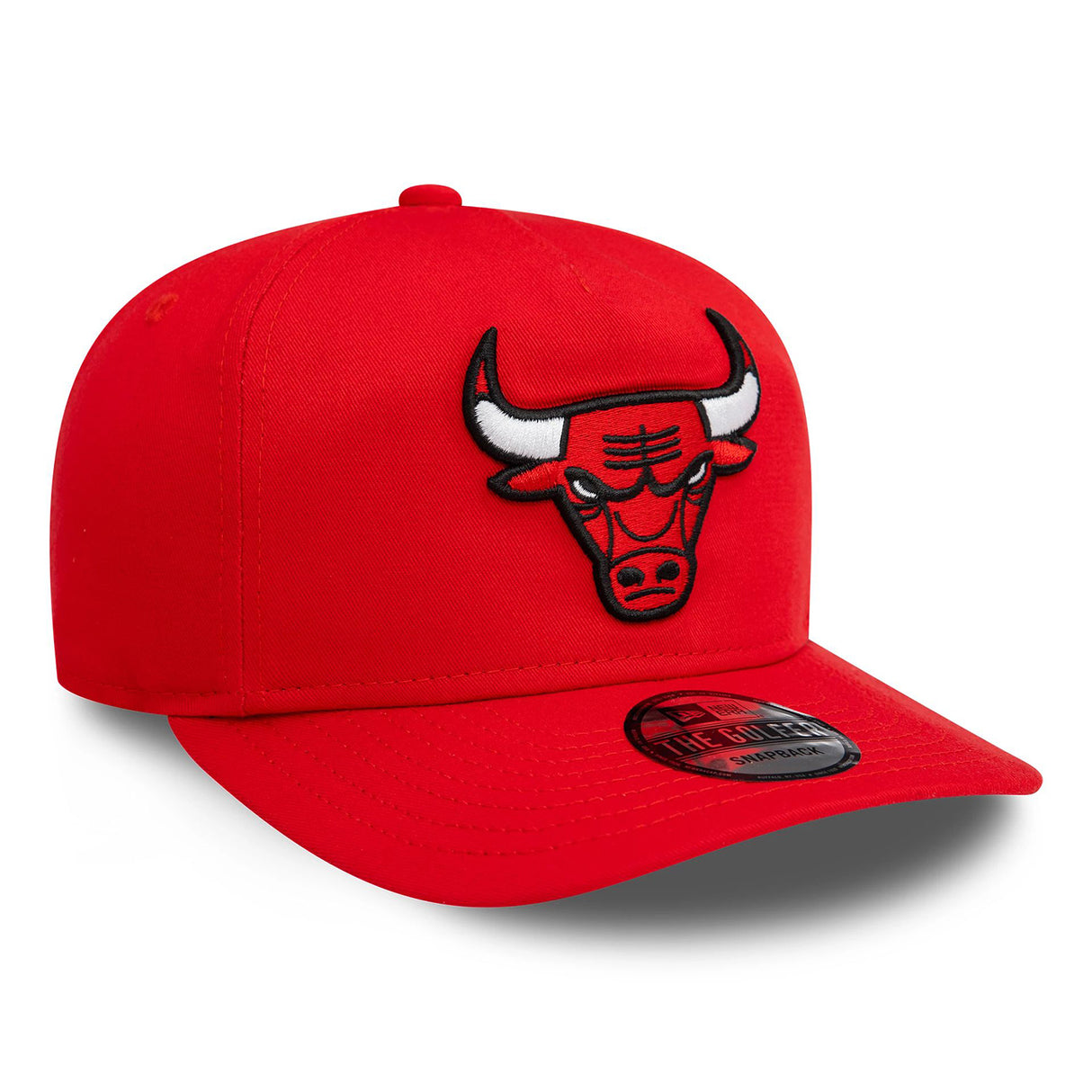 CHICAGO BULLS WASHED PRECURVED RED GOLFER ADJUSTABLE CAP