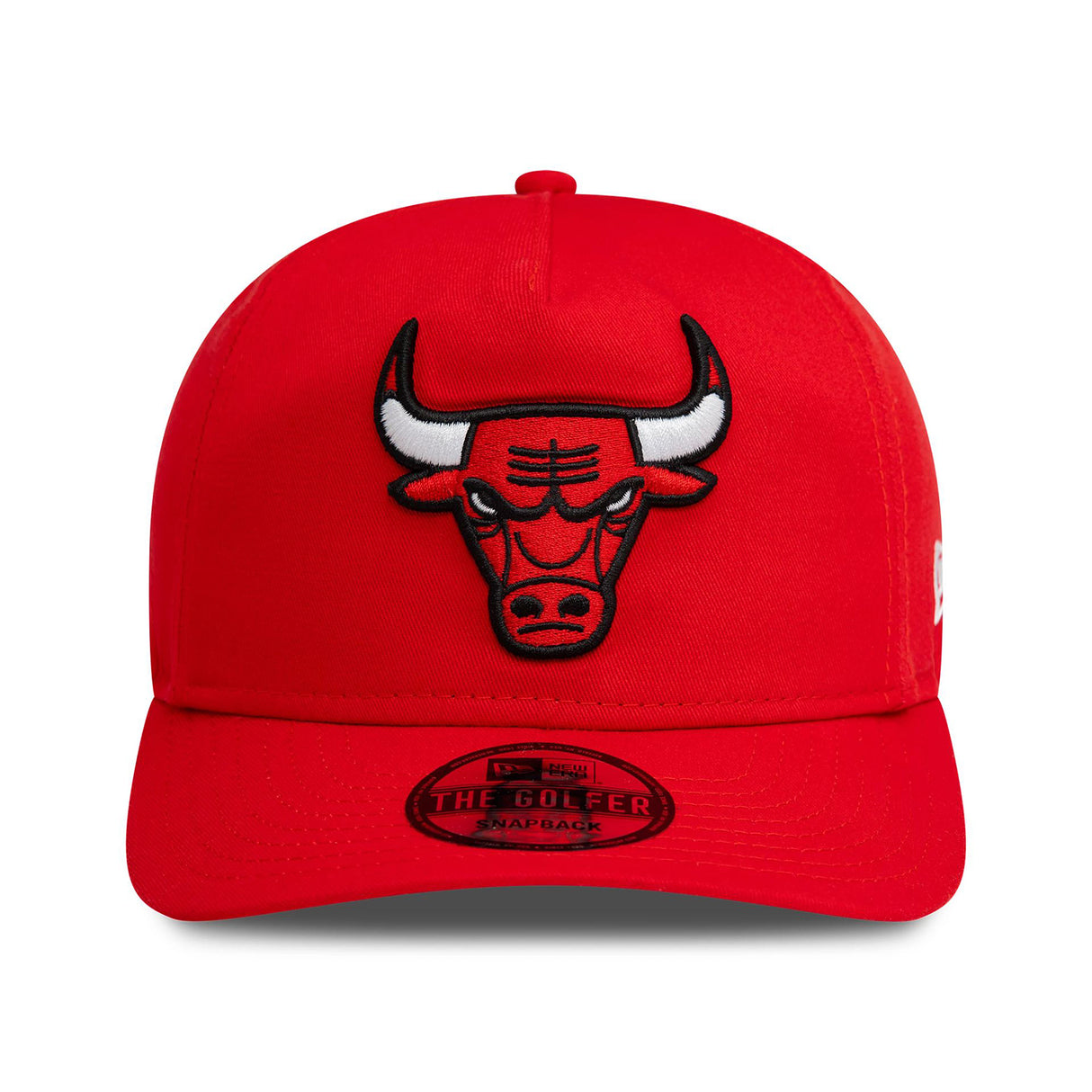 CHICAGO BULLS WASHED PRECURVED RED GOLFER ADJUSTABLE CAP