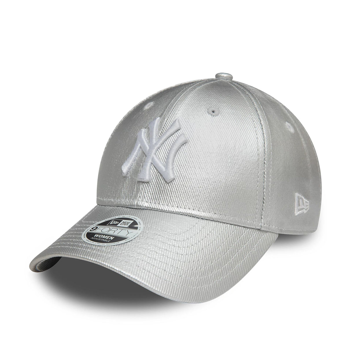 NEW YORK YANKEES WOMENS MET DENIM SILVER 9FORTY ADJUSTABLE CAP