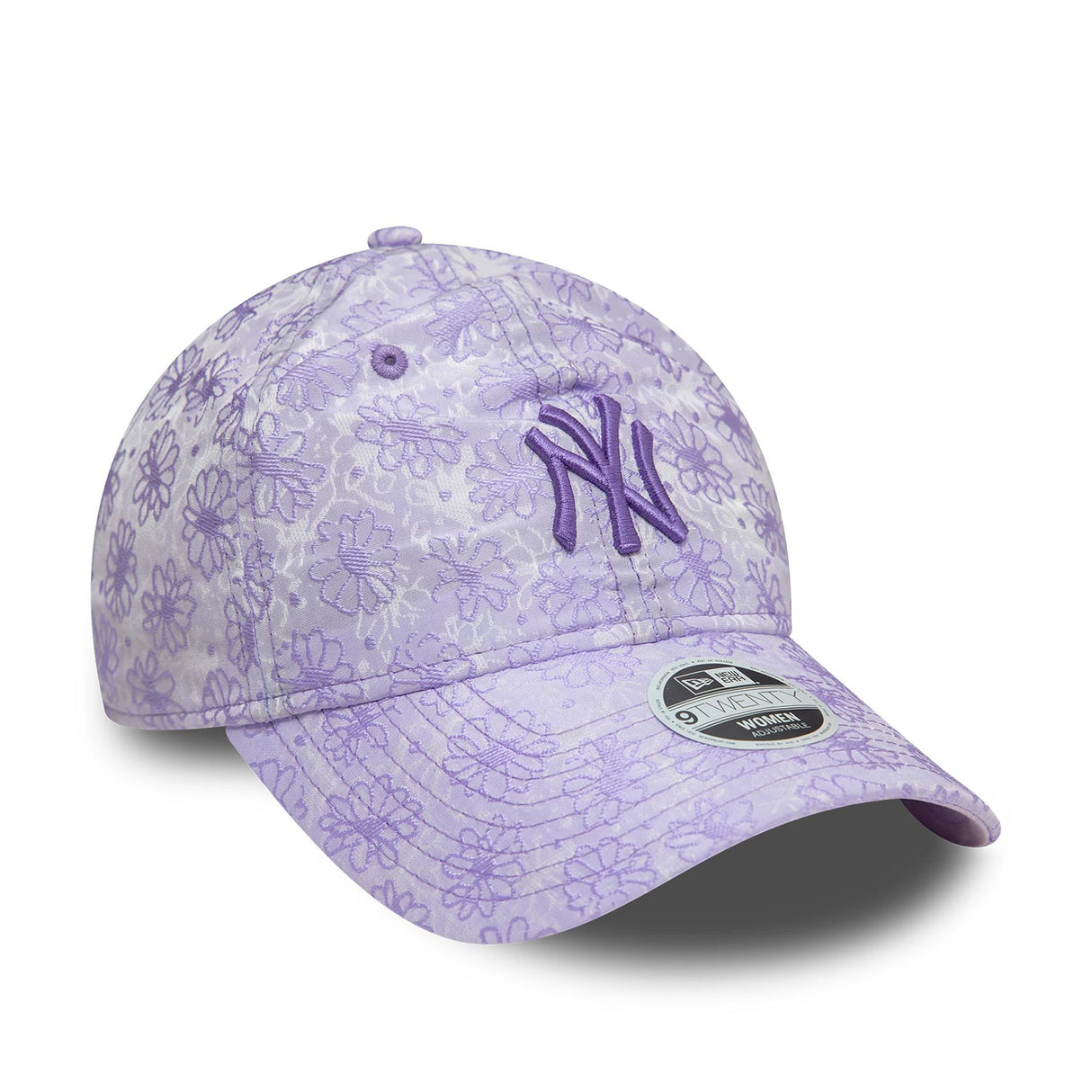 NEW YORK YANKEES WOMENS FLORAL LIGHT PURPLE 9TWENTY ADJUSTABLE CAP