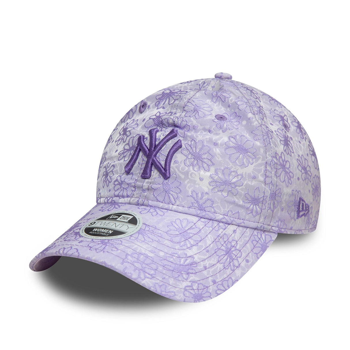 NEW YORK YANKEES WOMENS FLORAL LIGHT PURPLE 9TWENTY ADJUSTABLE CAP