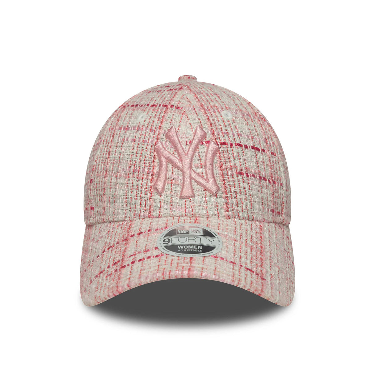 NEW YORK YANKEES WOMENS TWEED DARK PINK 9FORTY ADJUSTABLE CAP