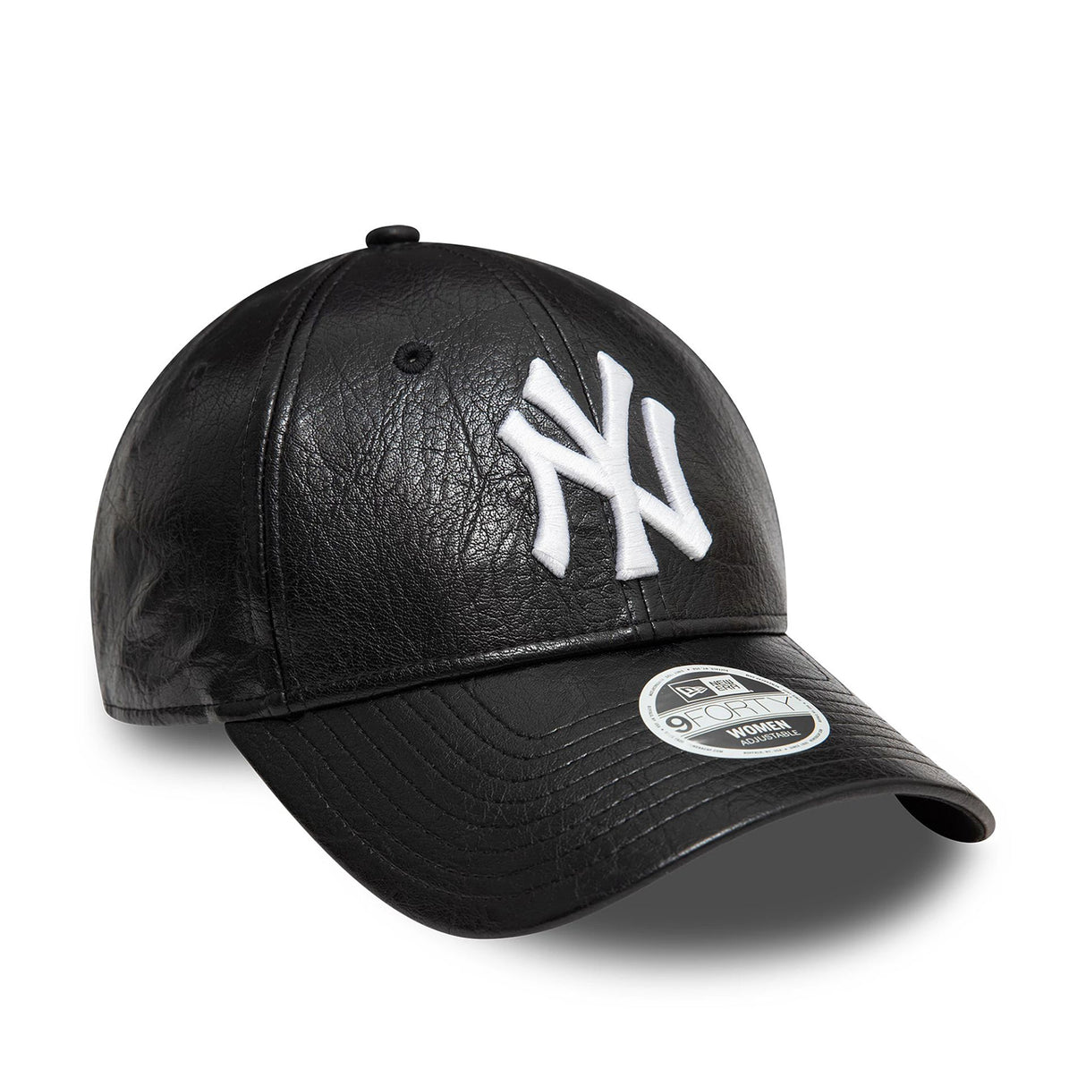 NEW YORK YANKEES WOMENS PU BLACK 9FORTY ADJUSTABLE CAP