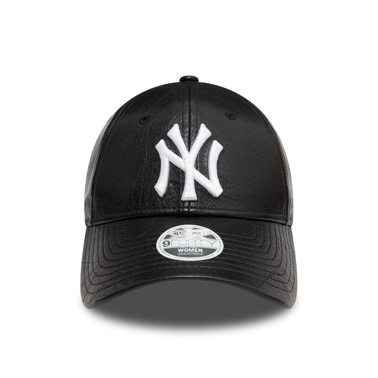 NEW YORK YANKEES WOMENS PU BLACK 9FORTY ADJUSTABLE CAP