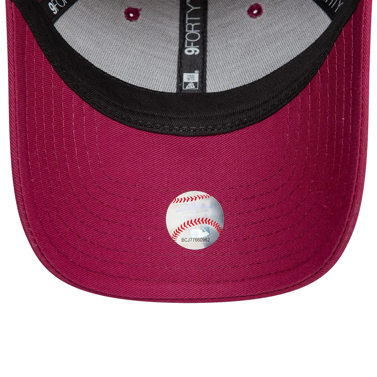 LA DODGERS WOMENS METALLIC DARK RED 9FORTY ADJUSTABLE CAP