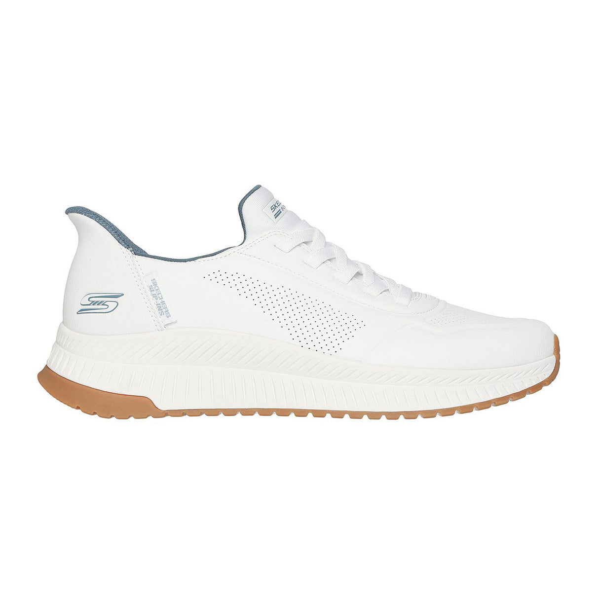 Skechers Men White Bobs Squad 4 - Direct Step