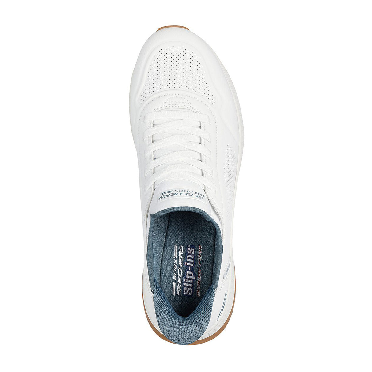Skechers Men White Bobs Squad 4 - Direct Step