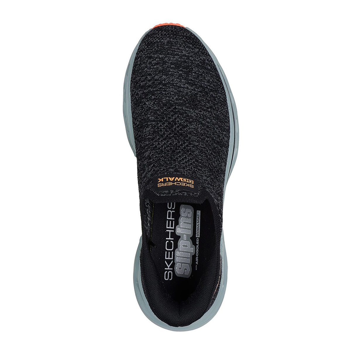 Skechers Men Black-Grey Go Walk Glide-Step 2.0 - Cale