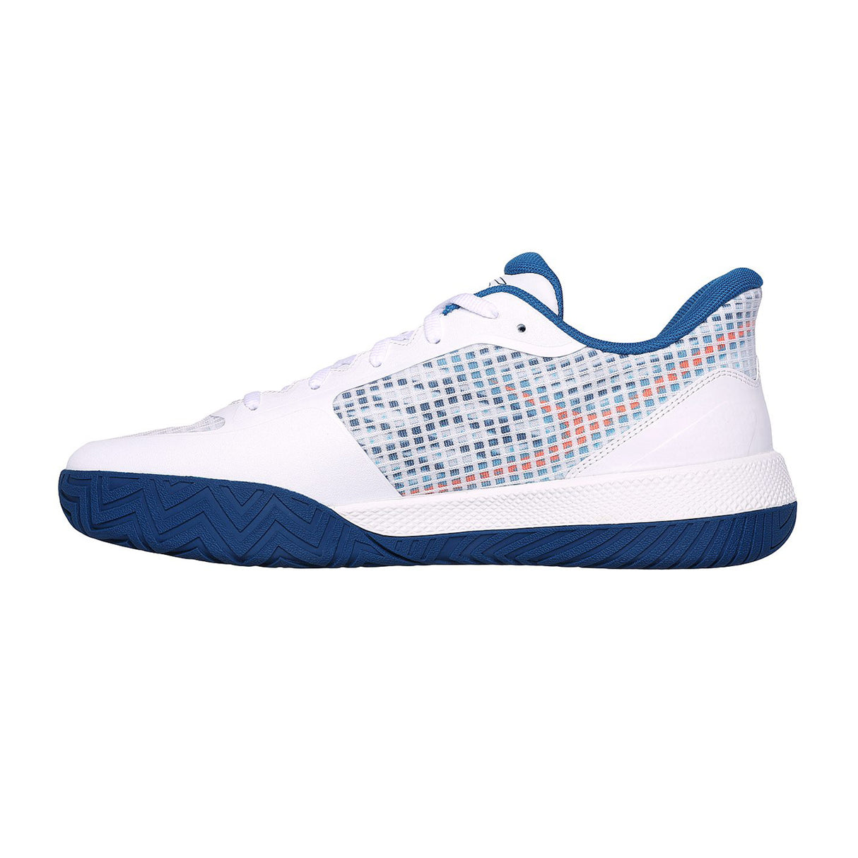 Skechers Men White-Blue Viper Court Pro