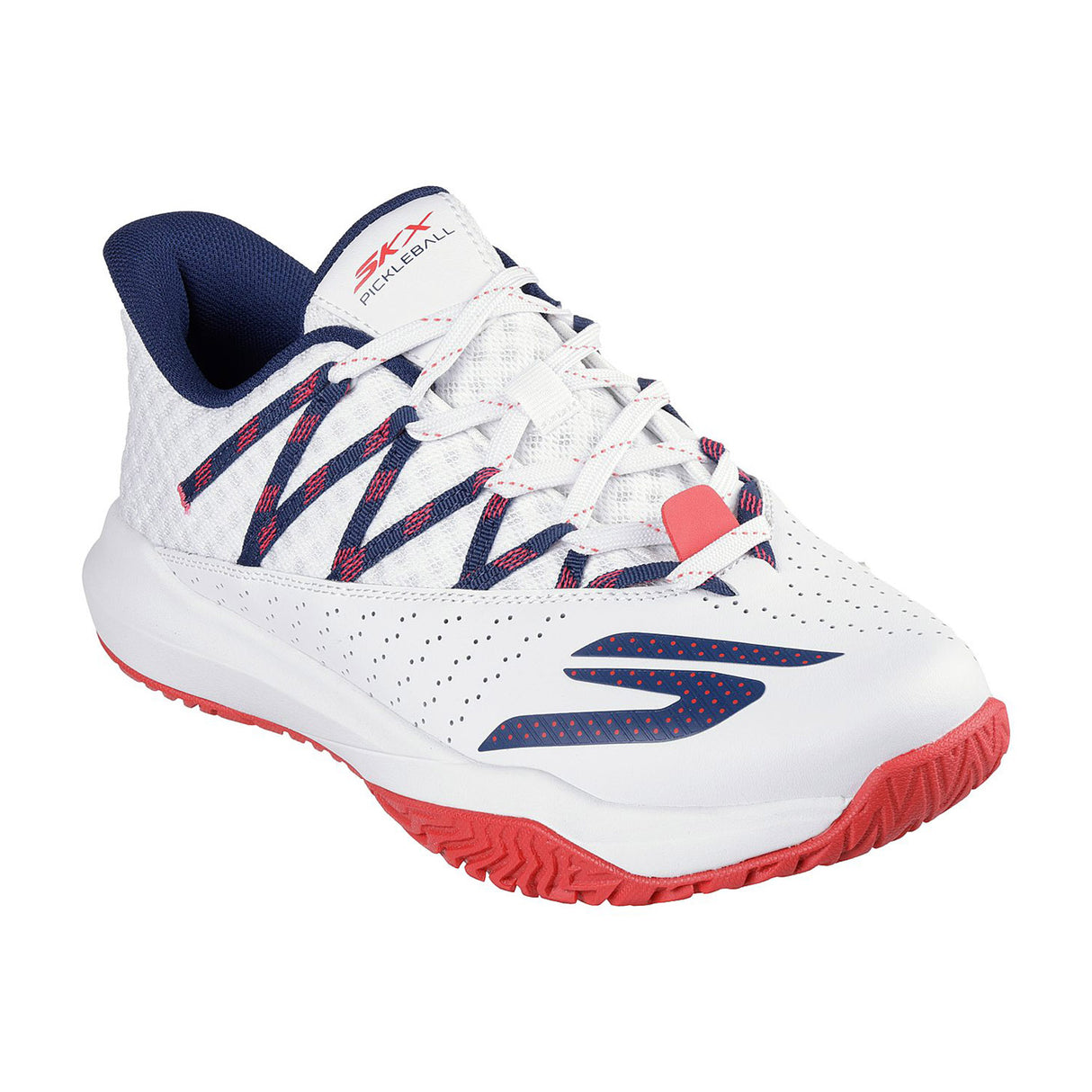 Skechers Men White-red Skechers Viper Court Rally