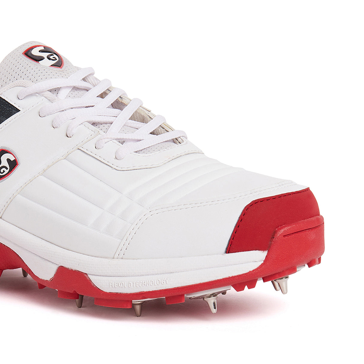 SG Sports Unisex White-Red Technical Sport-Cricket Shoe