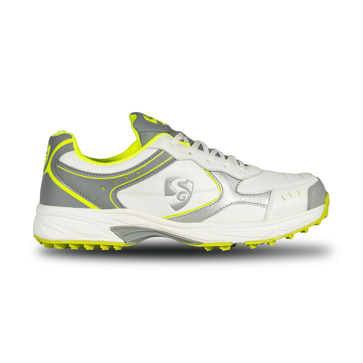 SG Sports Unisex White-Blue Technical Sport-Cricket Shoe