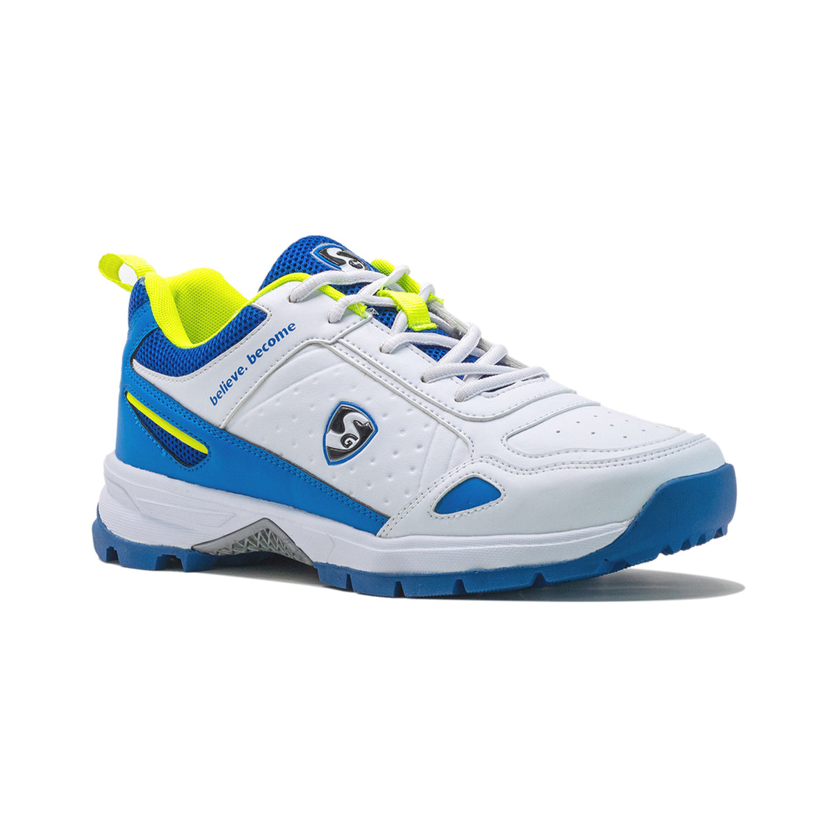 SG Sports Unisex White-Black Technical Sport-Cricket Shoe