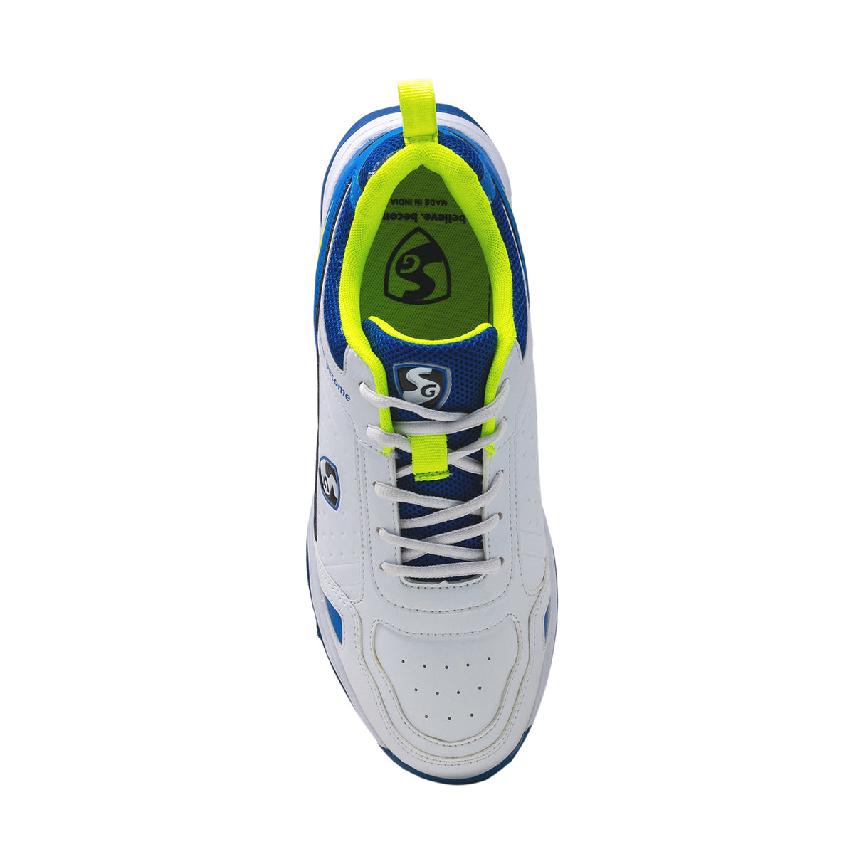 SG Sports Unisex White-Black Technical Sport-Cricket Shoe