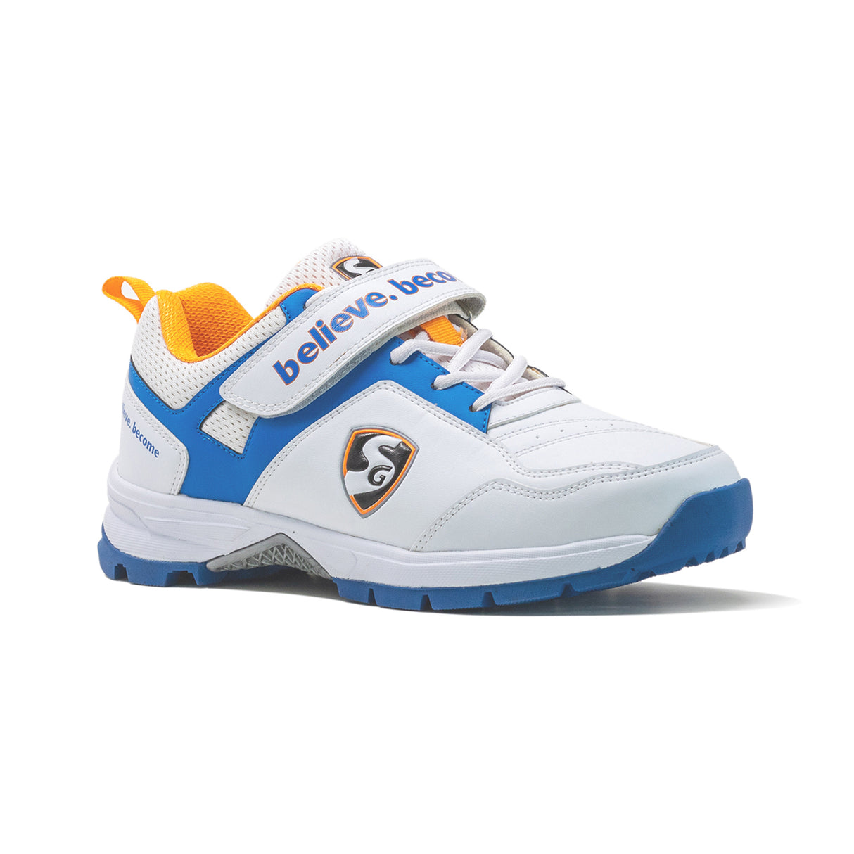 SG Sports Unisex White-Grey Technical Sport-Cricket Shoe