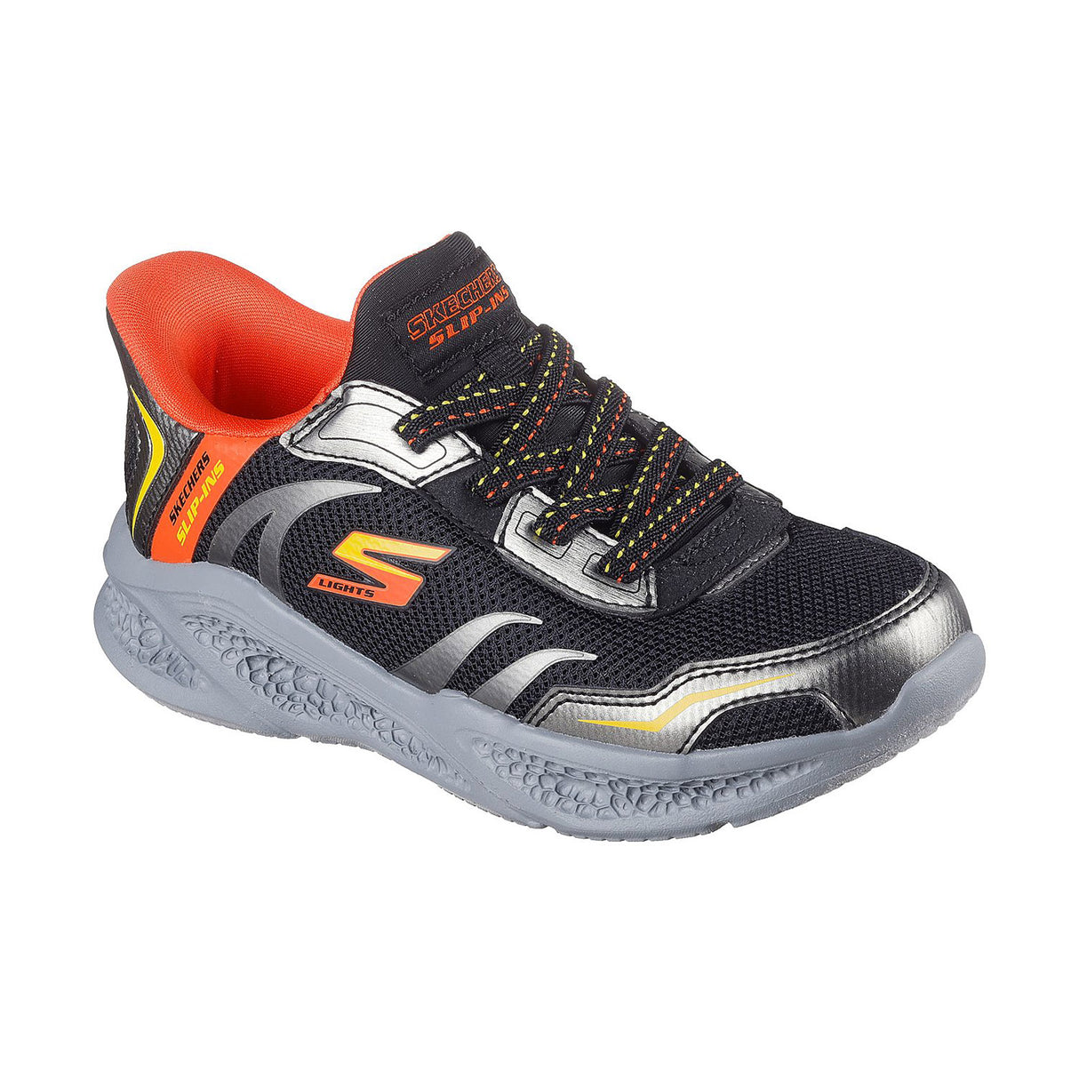 Skechers Boy Black-multi Skechers Meteor-Lights-Brisk-