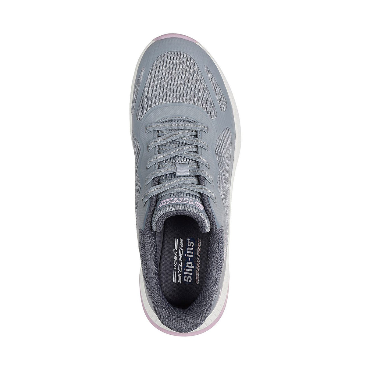 Skechers Women Grey Bobs Squad 4 - Staple Look