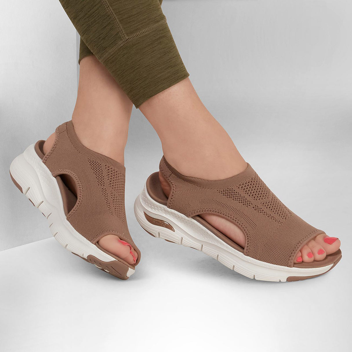 Skechers Women Brown Arch Fit