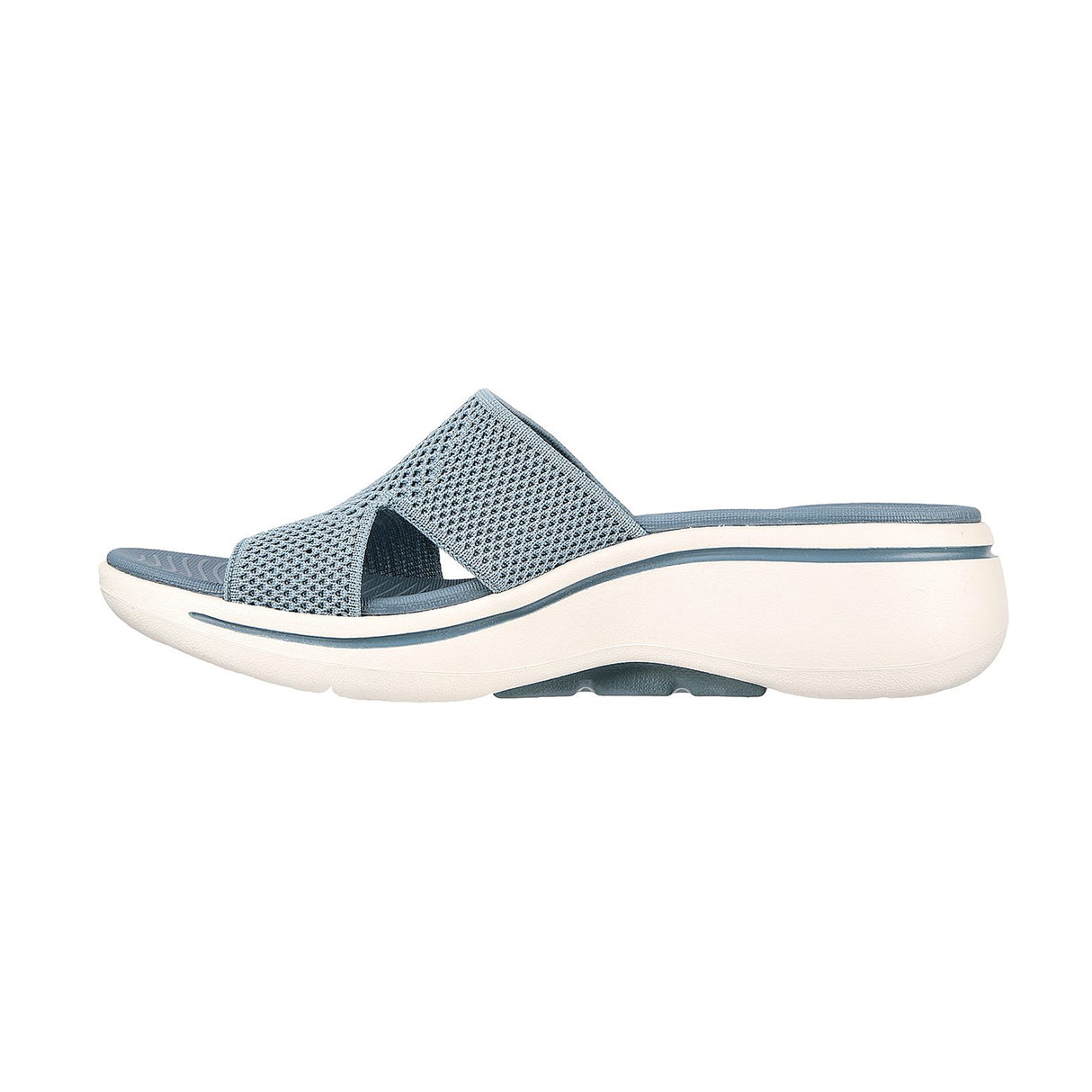 Skechers Women Light-Blue Go Walk Arch Fit Sandal - Wor